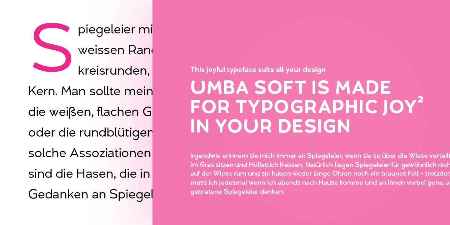 Example font Umba Soft #9